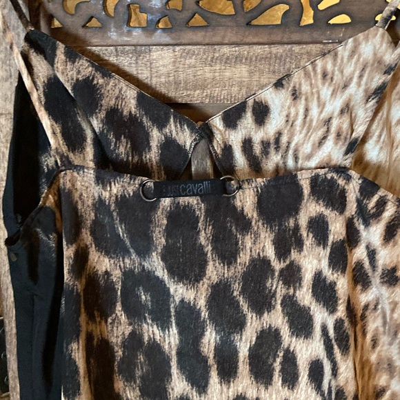 Roberto Cavalli Leopard Print Silk Tank 40 Xs - Picture 3 of 3